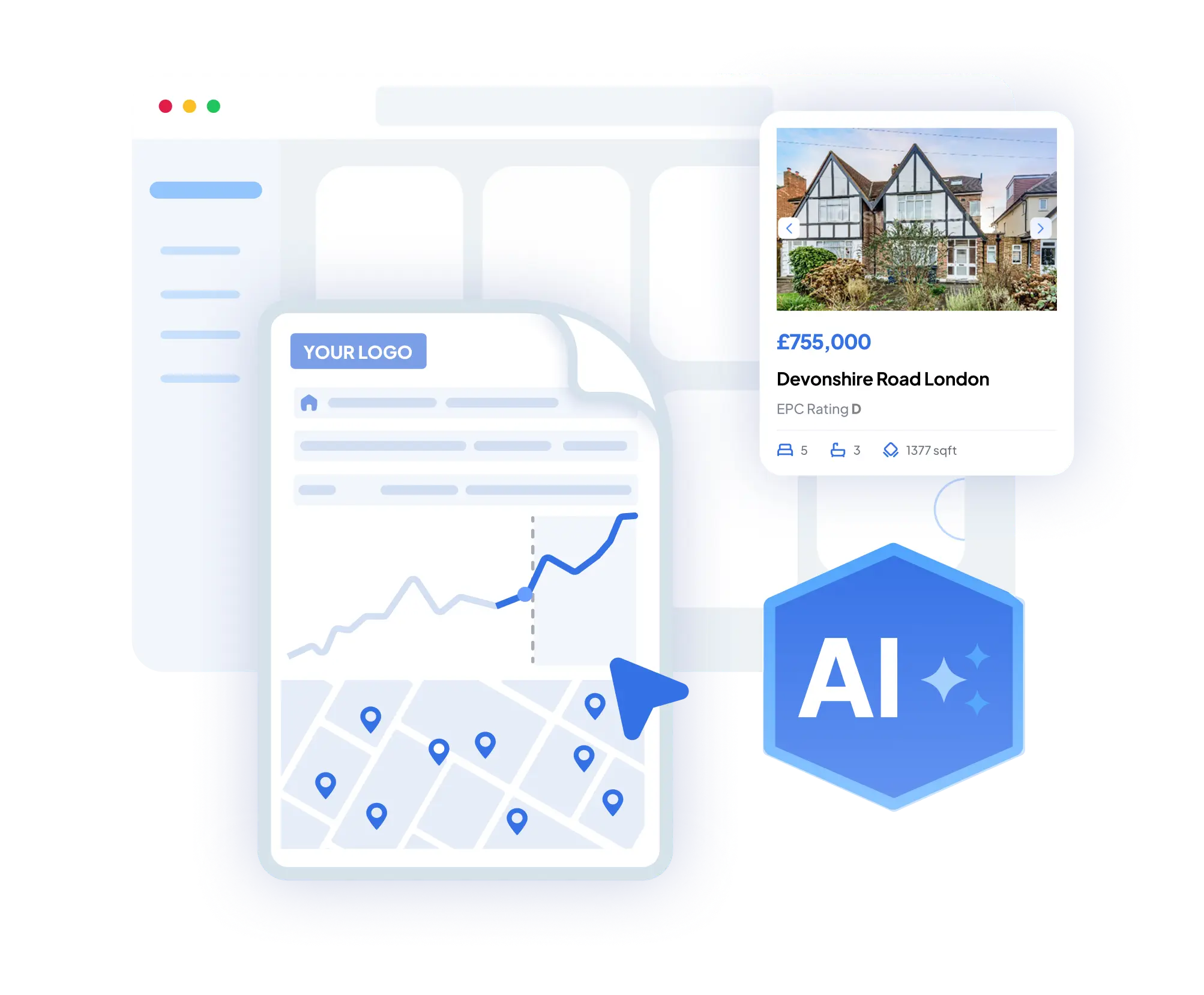 Your logo on a branded valuation report