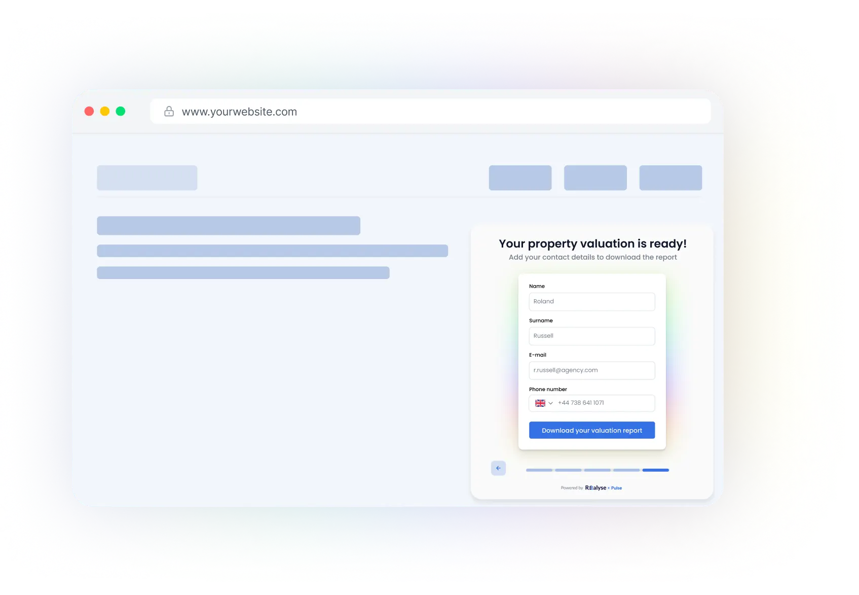 Get instant lead alerts! Leads get branded reports